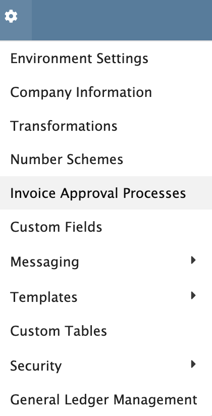 Figure FAQ Invoices 4: Invoice Approval Processes Access